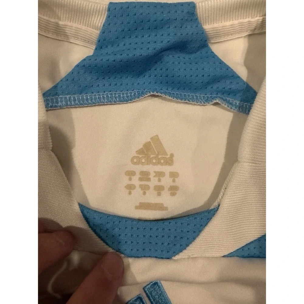 Adidas OLYMPIQUE MARSEILLE 2007-2008 Home Soccer Futbol Jersey Mens S (695732)